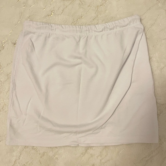 Zara White Drawstring Mini Skirt - Picture 3 of 3